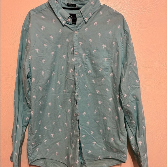 American Eagle Outfitters Blue Casual Button Down Shirt - Picture 1 of 8